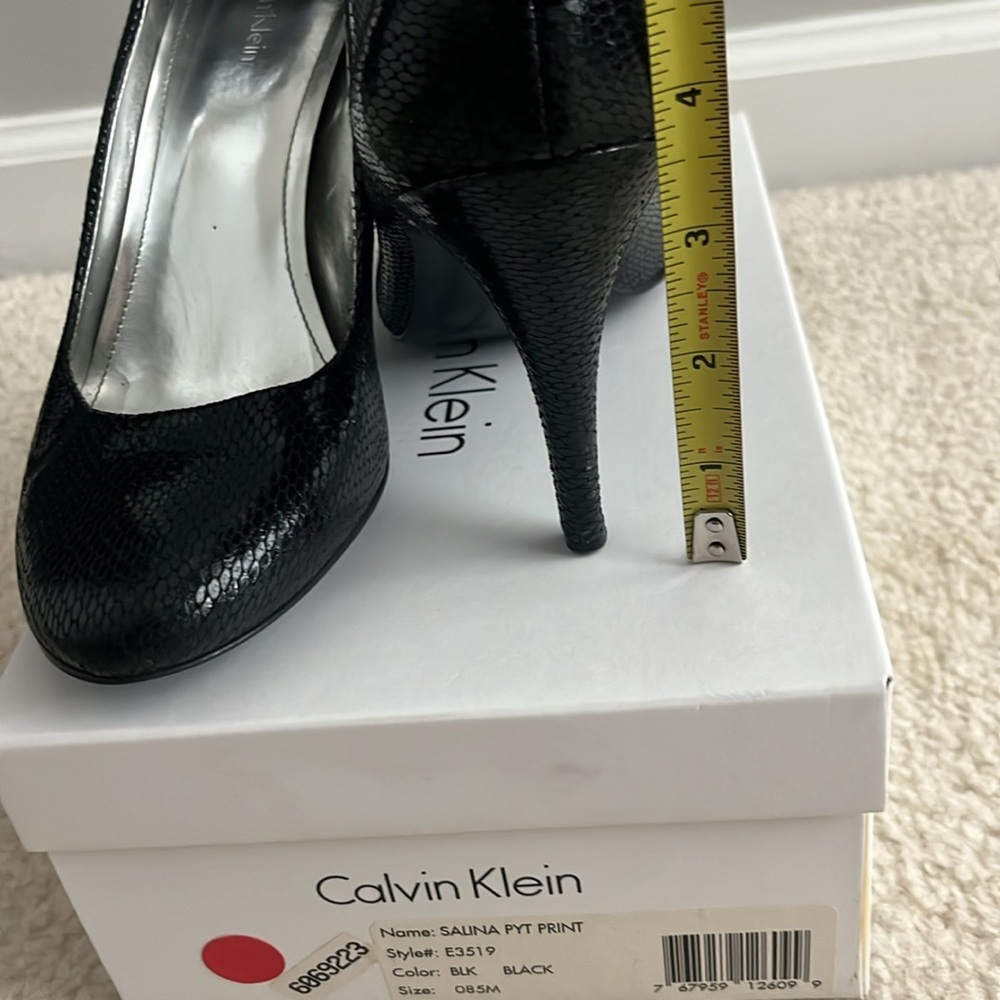 Calvin Klein - Salina Python Print, Black High He… - image 7